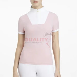 Chemises de spectacle d'équitation pour femmes élégantes Slim Fit Respirant Conception confortable Tissu durable pour les vêtements de compétition équestre - Product Image 1