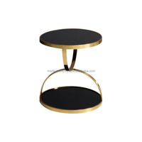 Table d'appoint pivotante moderne en acier inoxydable de haute qualité pour hôpital, appartement, salon, entrée, salle à manger, extérieur, villa
