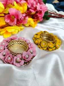 ที่วางเทียนชาดอกไม้ดีไซน์กุหลาบพร้อมไข่มุกเหมาะสำหรับงานแต่งงานของตกแต่งบ้านของตกแต่งโต๊ะปาร์ตี้กลางโต๊ะงานเลี้ยง - Product Image 6