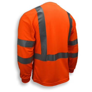 เสื้อยืดโปโลแขนยาวสะท้อนแสงทำจากผ้าฝ้าย100% เสื้อยืดโลโก้ตามสั่ง - Product Image 3