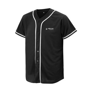 เสื้อเบสบอลสำหรับผู้ชายเสื้อเจอร์ซีย์เบสบอลสีพื้นเสื้อเบสบอลออกแบบได้ตามต้องการ - Product Image 2