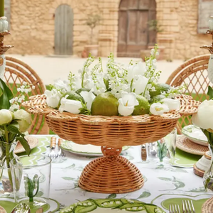 Bol rond en rotin coquillage, design bohème, objet décoratif pour anniversaire, avec des détails complexes et exquis - Product Image 5