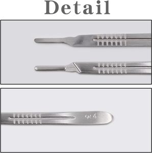 ด้ามมีดผ่าตัดเหล็กเบอร์ 3 และเบอร์ 4 สำหรับใช้ในโรงพยาบาล - Product Image 1