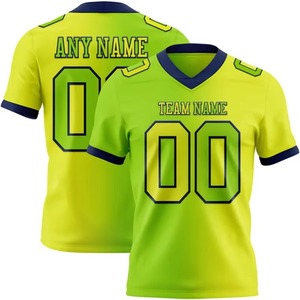 เสื้อฟุตบอลอเมริกันขายส่ง ผ้าโพลีเอสเตอร์ 180gsm น้ำหนักเบา พิมพ์สีเต็มตัว สำหรับผู้ชาย ทีมผู้ใหญ่ กางเกงขาสั้น - Product Image 3