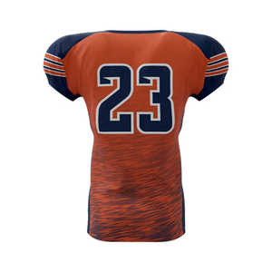 Maillot de football américain pour adultes, prêt pour les tournois, en polyester 320g, personnalisable par sublimation, à manches courtes, anti-humidité, pour la compétition - Product Image 4