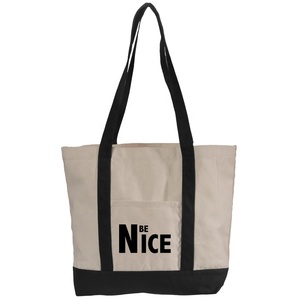Sac shopping à bandoulière réutilisable de grande capacité 100% Sac fourre-tout en toile de coton naturel de grande qualité - Product Image 5