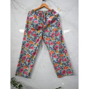 Conjunto de Pijama de Algodón con Estampado Tradicional Indio, Diseño de Verano, Transpirable, de Secado Rápido, Tela Suave para Descansar y Noches Reparadoras - Product Image 4