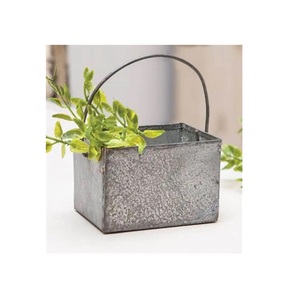 custom wall mounted flower <b>pots</b> garden accessories galvanized metal balcony <b>herb</b> decoration hanging planter - Product Image 6