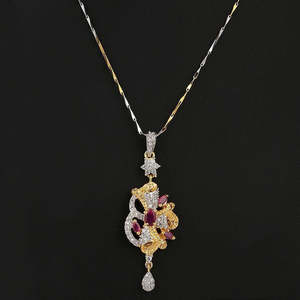ชุดเครื่องประดับเพชรแบบอเมริกัน - สีแดงเลือดหมู - Product Image 2