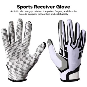 2025 fabricant professionnel conception personnalisée gants de Football américain bas prix adultes et jeunes gants de Football récepteur américain - Product Image 4