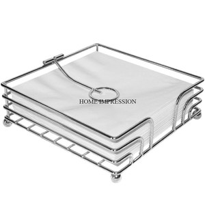 Porte-serviettes en métal Durable le plus vendu pour la cuisine à domicile et la table de restaurant Porte-papier de soie élégant et facile à nettoyer - Product Image 1