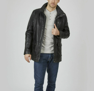 แจ็กเก็ตหนังสำหรับผู้ชายแจ็คเก็ตหนังสไตล์ใหม่ล่าสุดสำหรับฤดูหนาว - Product Image 2