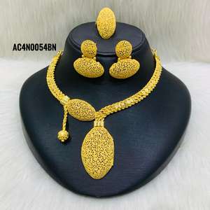 Hot Sale New 24K Gold Plated Pendant Necklace Women's Fashion Jewelry Design - Product Image 1