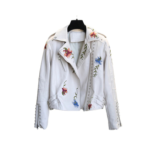 Gran oferta, chaqueta de cuero para mujer, transpirable, antiarrugas, impermeable, ecológica, de primera calidad, chaqueta ligera para mujer - Product Image 3