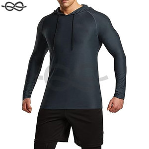 เสื้อวิ่งแขนยาวแบบสวมหัวแห้งสำหรับผู้ชายเสื้อออกกำลังกายฟิตเนสและยิมสำหรับออกกำลังกายและกิจกรรมกีฬา - Product Image 4