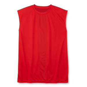 Custom Logo Quick Dry <b>Men's</b> Polyester Jersey Fabric Sleeveless <b>T</b> <b>Shirt</b> Solid Color Factory Knitted <b>Muscle</b> Fitness <b>Men's</b> Gym Wear - Product Image 4