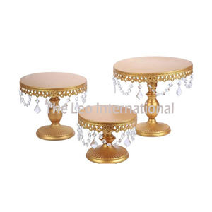 Base para Pastel Redonda de Resina Epoxi, Chapada en Oro, Decoración de Mesa para Bodas, Fiestas y Eventos, Base para Pastel de Lujo - Product Image 5