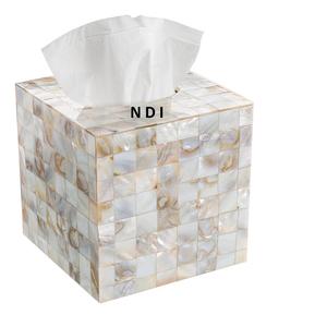 Caja de pañuelos de nácar para fiestas y uso diario, tamaño personalizado, diseño creativo, para almacenamiento de artículos de fiesta. - Product Image 1