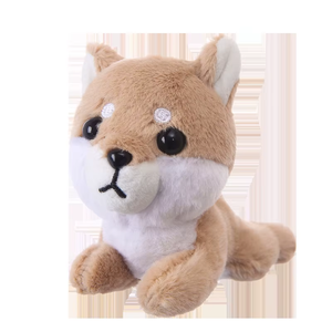 LLavero de juguete de peluche de perro de peluche esponjoso Kawaii suave Pug cachorro peluches muñeca bolsa encanto accesorios para niño chico regalo - Product Image 6