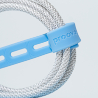 Proove métal dense Micro USB 2.4A charge câble de données tressé en Nylon pour chargeur de téléphone portable Android câble de Date couleur noire