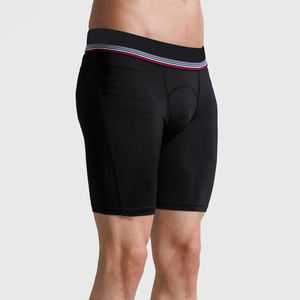 High-Waisted Yoga <b>Shorts</b> Solid Color Compression Workout, Quick-Dry Stretchy Tummy Control Fitness Wear <b>Men</b> <b>Shorts</b> - Product Image 2