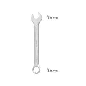 Chiave Combinata Plus 25x25 in Acciaio al Cromo Vanadio DIN3113 - Product Image 2