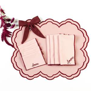 Pure linen <b>table</b> <b>placemats</b> <b>for</b> modern minimalist dining <b>table</b> settings with organic earthy texture touch - Product Image 1