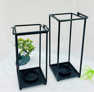 Juego de 2 candelabros de Metal Vintage gótico, centro de mesa de comedor decorativo alto para uso doméstico, chimenea, sala de estar, negro - Product Image 6