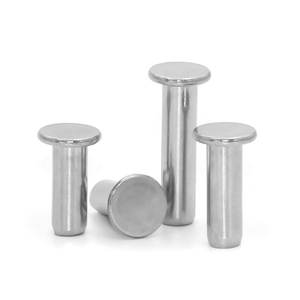 Remache Sólido de Cabeza Plana de Acero Inoxidable 304, Grado A2-70, Estándar DIN, Rango de Agarre 0-1000 - Product Image 1