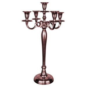 Haute qualité table doré fini 5 bras mariage candélabre décoratif Table de mariage bougeoir grande taille Table décorer - Product Image 5