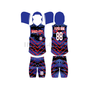 Maillot de football avec drapeau à capuche par sublimation Uniforme d'entraînement UNIFORME 7V7 Ensemble de compression sublimé Maillot de football américain - Product Image 2