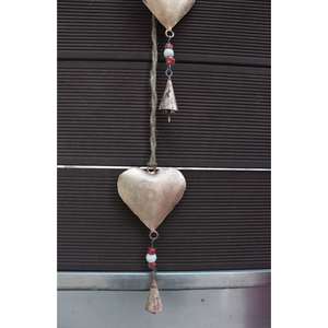 Decoración de Pared de Corazón de Metal Galvanizado Estilo Boho, 90 cm, Decoración Rústica para Patio de Estilo Campestre, Diseño Colgante, Juego de 5 Piezas Elegante - Product Image 6