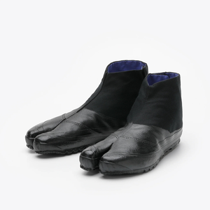 Directement du Japon, bottes Tabi unisexes MARUGO JITSUYO3-BK - Construction robuste à bout fendu noir, bottes de travail agricoles - Product Image 1