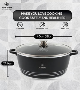 Olla de Cocina de Gran Capacidad con Revestimiento Antiadherente y Base Multicapa, Apta para Horno - Product Image 2