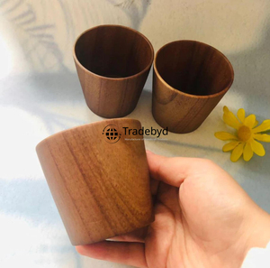 Vidrio de madera bohemio para hogares artísticos Vasos naturales hechos a mano para decoración creativa y vida ecológica por Tradebyd - Product Image 3