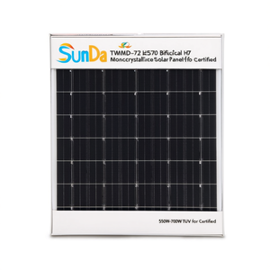 แผงโซลาร์เซลล์แบบโมโนคริสตัลไลน์สองหน้า SunMae TWMND-72HS570 HJT กำลังไฟ 550W-700W ได้รับการรับรองมาตรฐาน TUV - Product Image 2
