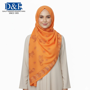 Hiyab de Algodón Denim de la Mejor Marca, Plisado, de Seda Arrugada, Sin Plancha, Pañuelo Étnico, Chal de Moda para Mujer, Transpirable, Elástico y Agradable al Tacto - Product Image 1