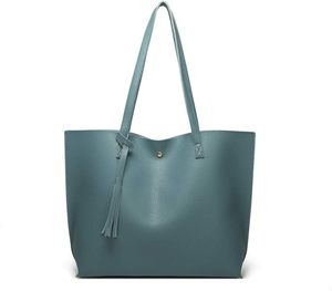 2025 femmes de qualité supérieure Faux cuir sac fourre-tout tous les jours dames sac spacieux intérieur suspendu gland détail broderie - Product Image 1