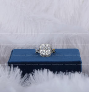 Radiant Round Brilliant Cut Lab Grown Diamonds 10kt White Gold Accessoires de bijoux fantaisie pour le mariage des femmes - Product Image 1