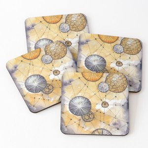 Custom Designed Logo Tabletop Coasters Enamel Printed Colorful Pattern Stone Mats & Pads New Arrival <b>Placemats</b> & Coasters - Product Image 5