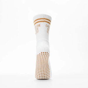 JZVINA-Calcetines Personalizados para Pilates, Medias Antideslizantes con Logo a Rayas, Jacquard, Diseño de Texto, para Multi Pilates, Yoga, Reformer - Product Image 3