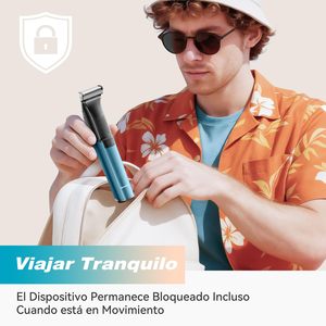 Rasoir Corporel Étanche pour Hommes – Barbe, Aisselles, Poitrine, Jambes, Parties Intimes – Lame en Céramique avec Peigne Ajustable, Écran Vert - Product Image 3