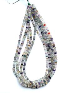 ลูกปัดอัญมณีแบบเหลี่ยมเพชรพลอย1เส้นธรรมชาติสำหรับทำเครื่องประดับอัญมณีชั้นดี - Product Image 2