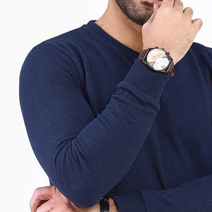 Sudaderas de cuello redondo teñidas lisas para hombre, sudaderas de hombre al por mayor en blanco de alta calidad, pedidos personalizados disponibles - Product Image 3