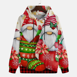 Sweats à capuche de Noël pour hommes avec motif solide Sublimation à la mode teint uni pour l'hiver Nouveau design Fabriqué au Pakistan OEM - Product Image 3