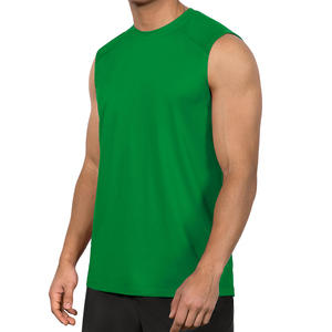 เสื้อกล้ามผู้ชายผ้าฝ้ายคุณภาพดี สไตล์สตรีท สีพื้น เรียบหรู - Product Image 1