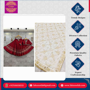 Lujoso diseñador étnico indio seda romana Lehenga Choli con cordones de secuencia pesada Gotta llamativos para ocasiones especiales - Product Image 6