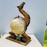 Globo de camello hecho a mano, pieza decorativa, arte Vintage, adorno de mesa coleccionable para decoración de hogar y oficina, escritorio de regalo
