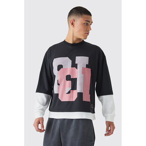 Personalizar carta logo Streetwear pantalla impresión Ácido lavado Retro Crop camiseta algodón orgánico gráfico camisetas peso pesado Stock - Product Image 1