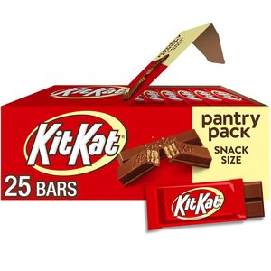 KIT KAT Barra de Chocolate con Leche, Tamaño Snack, Paquete Familiar, 12.25 oz (25 Piezas) - Product Image 4